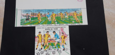 Romania 1996-LP 1409,1409a-Fotbal Anglia,serie+colita,nestampilate,MNH. foto