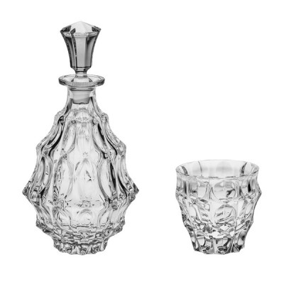 Set Pahare Whisky si Decantor Fortune Cristal Bohemia COD: 3568 foto