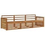 vidaXL Set de canapele de exterior 3 pcs natural Lemn Solid de Acacia 3382967