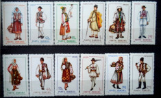 Costume nationale,serie neuzata MNH, L.P. 690-93, 1969 foto