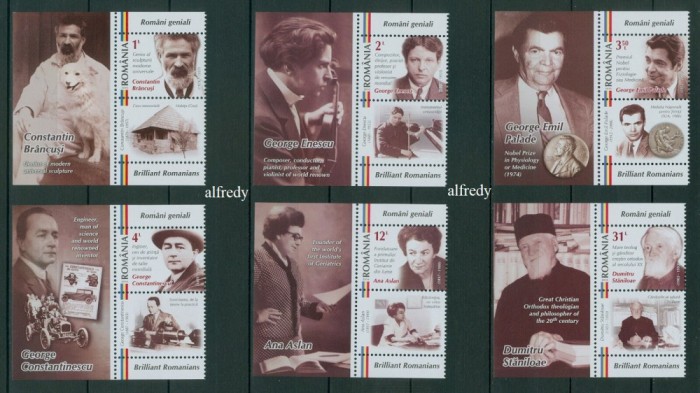 ROMANIA 2016, Romani Geniali, MNH, serie neuzata, vinieta, 2097