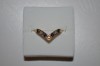 Inel Aur 9K Vintage cu Diamante 0.09ct &amp; Safire 0.16ct Anglia, Marime 53