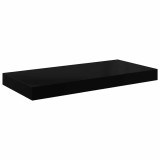 VidaXL Raft de perete suspendat, negru extralucios, 50x23x3,8 cm, MDF 323766