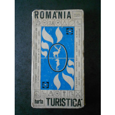 Romania. Harta turistica (1970, cu harta)