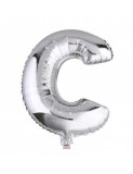 Balon Folie Litera C Argintiu - 40 cm