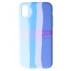 Husă Silicon Rainbow iPhone XS, High Copy, No.04 - Protecție Telefon Colorată