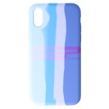 Husa Silicon Rainbow iPhone X, High Copy, No.04