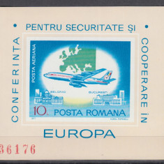 ROMANIA 1977 LP 939 CONFERINTA PENTRU SECURITATE COLITA NEDANTELATA MNH