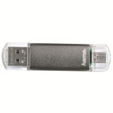 Cumpara ieftin Memorie USB Hama Laeta Twin, 32GB, OTG, USB 2.0, Grey