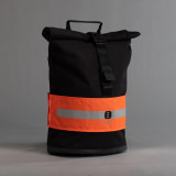 Bandă vizibilitate rucsac ciclism Portocaliu Fluo, Btwin