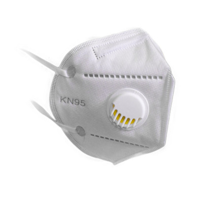 Mască de protecție KN95 = FFP2 cu 5 straturi și valvă foto
