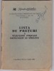 AS - LISTA DE PRETURI A MARCILOR POSTALE ROMANESTI SI STRAINE