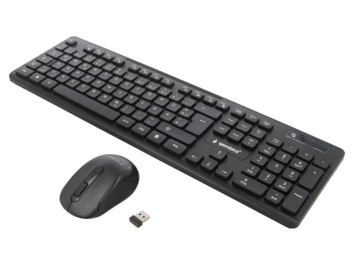 Kit de birou wireless slim USB DE