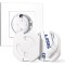 Set 20 bucati protectii priza cu adeziv, CEDA HOME&reg;, anti curentare bebelusi, copii, cu mecanism de rasucire, Alb