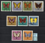 Timbre Polonia, 1967 | Fluturi endemici - Insecte | Serie Completă | aph, Fauna, Stampilat
