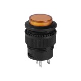 Buton CR 18x29fi16mm portocaliu LED