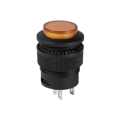 Buton CR 18x29fi16mm portocaliu LED foto
