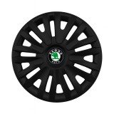 Set 4 capace roti 14 inchi (R14) compatibile SKODA, Model 217 Black