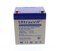 Acumulator plumb acid Ultracell 12V 5Ah; Cod EAN: 5948636029635 foto