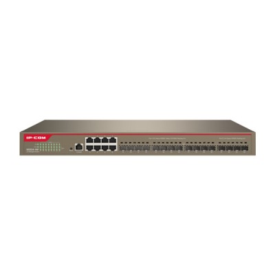 Switch 8 porturi Gigabit, 16 porturi SFP Gigabit, L2 Cloud Management - IP-COM G5324-16F foto