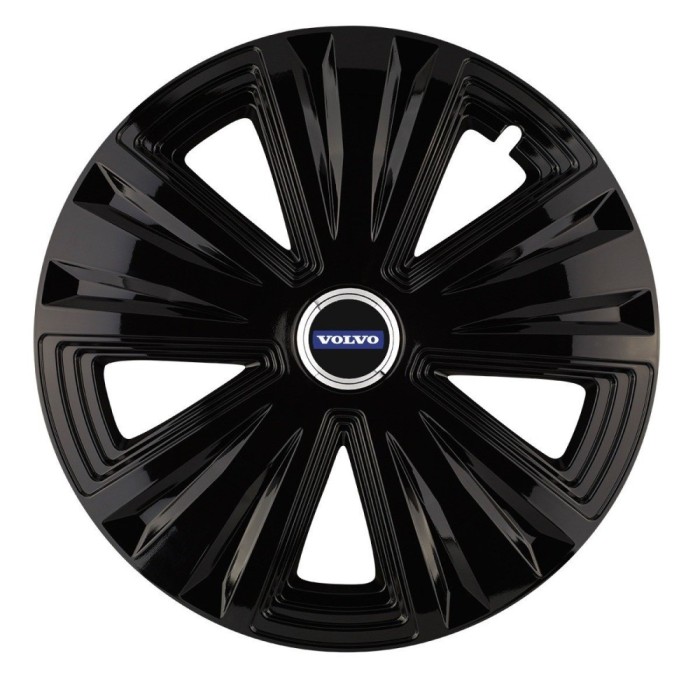 Set 4 capace roti Glory Negru R15 pentru gama auto Volvo