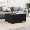 Masă cafea vidaXL Stejar Negru 75x75x38 cm Lemn compozit - Design Modern, Durabilă, Living