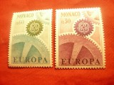 Serie Monaco 1967 - Europa CEPT , 2 valori, Nestampilat