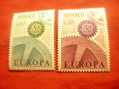 Serie Monaco 1967 - Europa CEPT , 2 valori foto