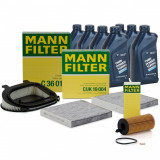 Pachet Revizie Filtru Aer+Polen+Ulei Mann Filter + Ulei Bmw Twin Power Turbo 5W-30 7L Bmw X3 F25 2011-2016 18d 20d 30d, Mann-Filter