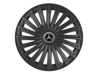 Set 4 capace roti pentru Mercedes, model Joy Black, R15 foto