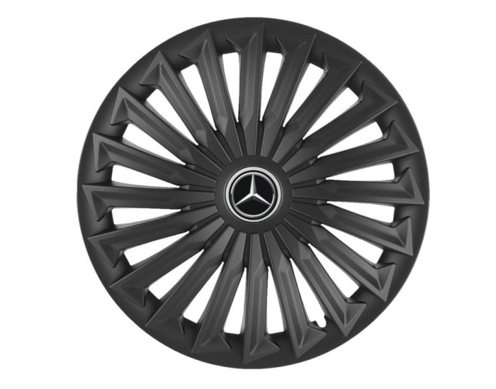 Set 4 capace roti pentru Mercedes, model Joy Black, R15
