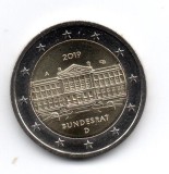 GERMANIA 2 euro 2019 A, Bundesrat, UNC, Europa