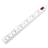 PRELUNGITOR LOGILINK, Euro skt x 6, conectare prin Schuko (T), cablu 1.5 m, 7.5 A, protectie contact accidental, on / off, alb, &quot;LPS232&quot; (timbru verde