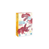 Londji - Puzzle educativ Descopera dinozaurii , Puzzle Copii, piese 200
