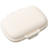 Organizator medicamente, plastic, 8 compartimente, 0.1 l, alb, flippy, 11 x 7 cm