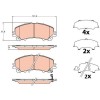 Placute frana Infiniti Q50 04.13-, Q60 Coupe 09.16-, Qx50 I 08.13-, Qx50 2 11.17-; Nissan X-Trail 3 (T32 T32r T32rr) 10.13-, Fata, TRW