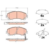Placute frana Infiniti Q50 04.13-, Q60 Coupe 09.16-, Qx50 I 08.13-, Qx50 2 11.17-; Nissan X-Trail 3 (T32 T32r T32rr) 10.13-, Fata, TRW