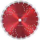 Cumpara ieftin Disc diamantat de tăiere cu segmente turbo și găuri oțel 300 mm