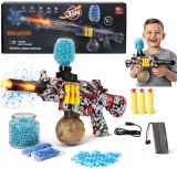 Pușcă automată 3&icirc;n1 pentru joacă &ndash; bile gel, săgeți din spumă și pistol cu apă, model cu acumulator