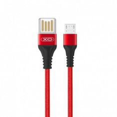 CABLU DE DATE XO - NB118, USB - APPLE (LIGHTNING), 2.1A, 1M, ROSU BLISTER