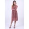 Rochie Pieces Lea Midi Mesh Roz Leopard