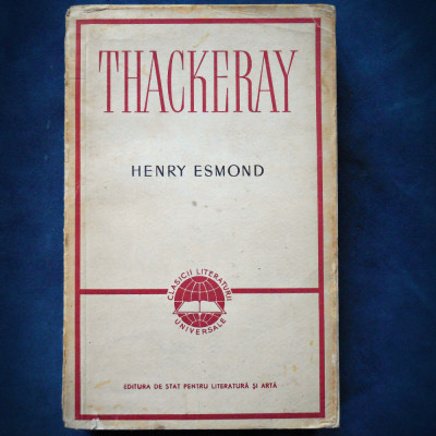 HENRY ESMOND - THACKERAY foto