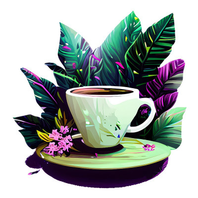 Sticker decorativ, Ceasa De Cafea, Verde, 60 cm, 10229ST foto