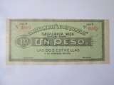 Rara! Mexic 1 Peso 1915 compania miniera Tlalpujahua,vedeți imaginile