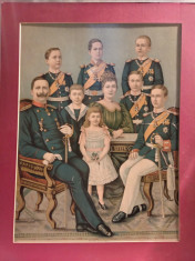 Familia Regala din Germania, cromolithografie foto