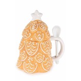 Cana Craciun ceramica alba maro II &Oslash; 11 cm x 17.5 H, 400 ml