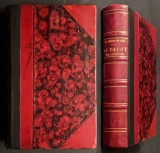 Veche 1869 Le FAUST de GOETHE Legatura de Epoca Piele 559 pag Limba Franceza