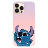 Husa compatibila cu Apple iPhone 15 Pro Max, Viceversa, model Smooshed face Stitch , Silicon, TPU, Transparent, Carcasa