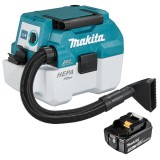 Makita DVC750LZ + BL1830B - Aspirator 64 mbar + Acumulator Li-Ion 18 V 3 Ah