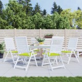 Set 6 Perne Scaune Gradina, 40x40x3 cm, Verde Aprins, Oxford Poliester, Exterior, Antialunecare